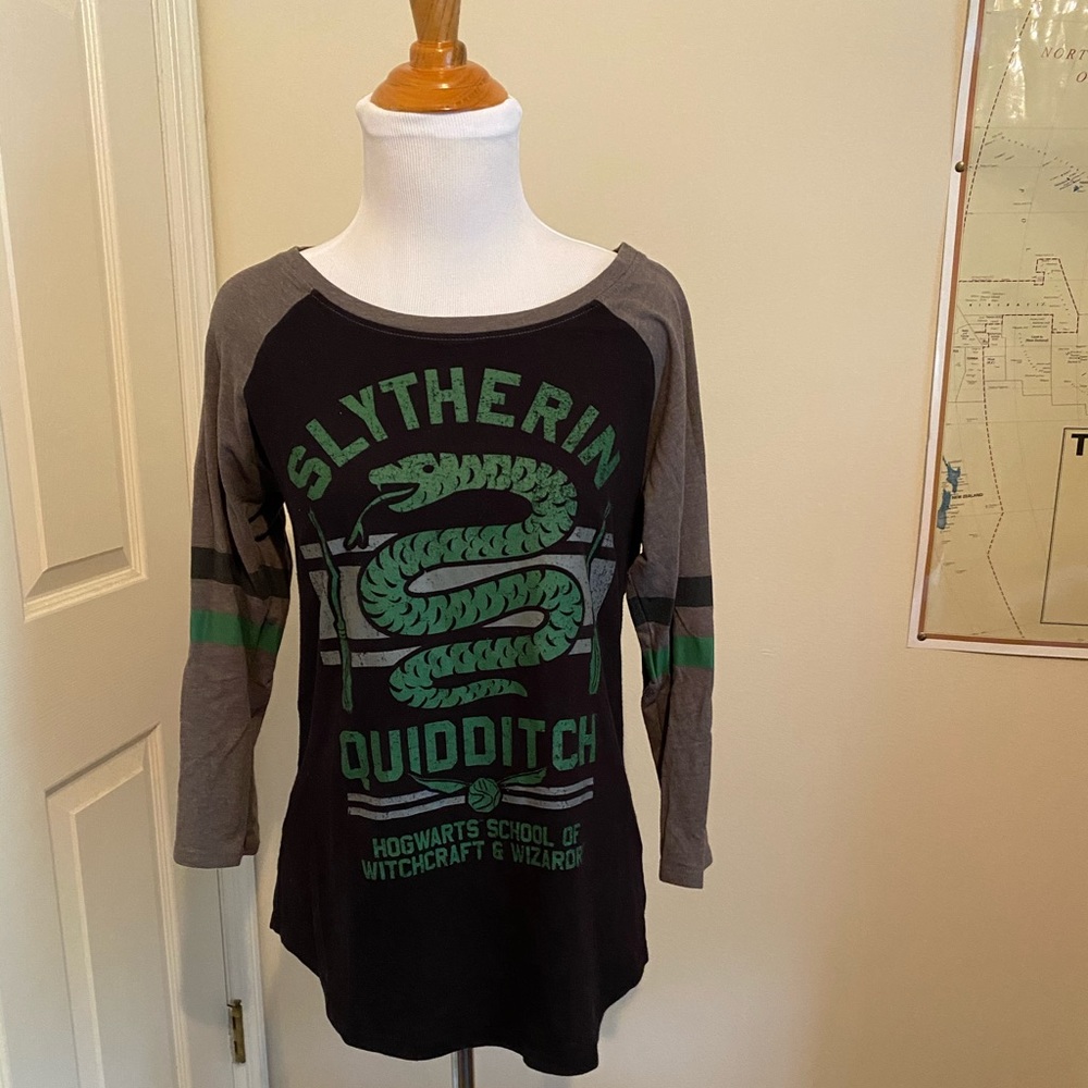 Slytherin Quidditch raglan t-shirt 3/4 sleeves